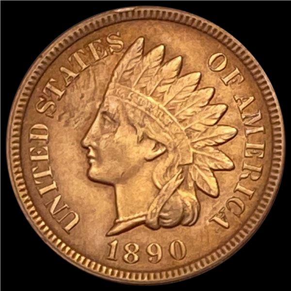 1890 RED Indian Head Cent UNCIRCULATED