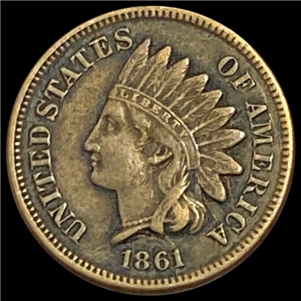 1861 Indian Head Cent NEARLY UNCIRCULATED