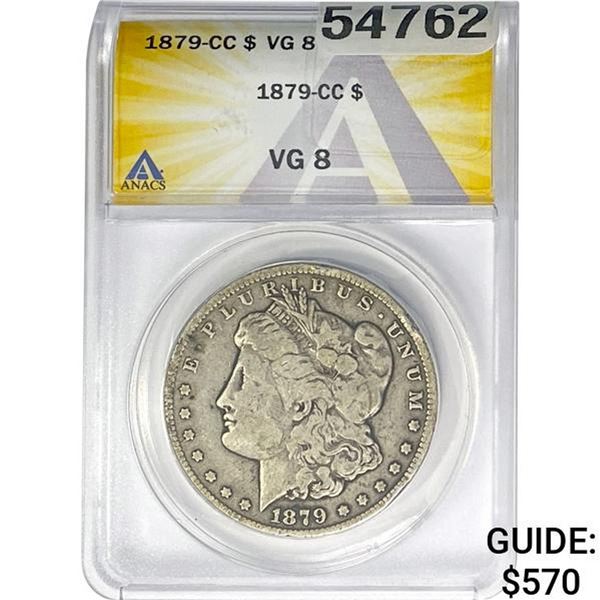 1879-CC Morgan Silver Dollar ANACS VG8