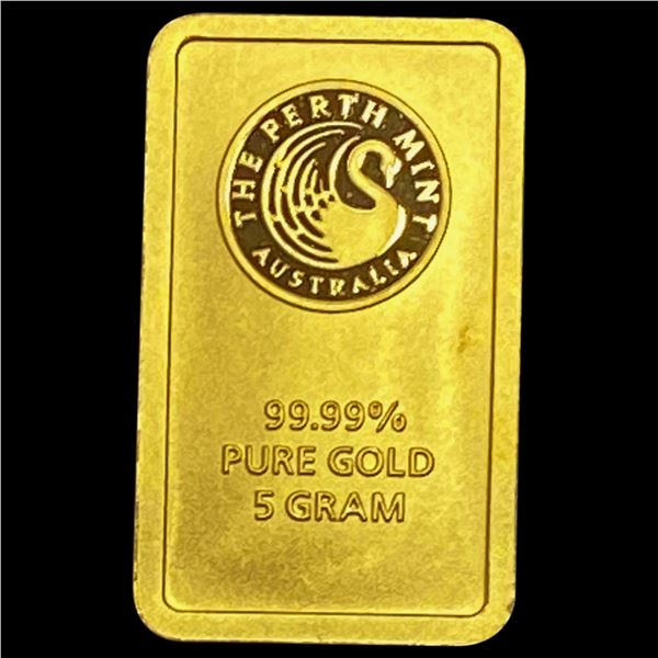 5G GOLD BAR UNCIRCULATED