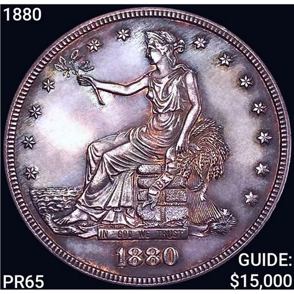 1880 Silver Trade Dollar GEM PROOF