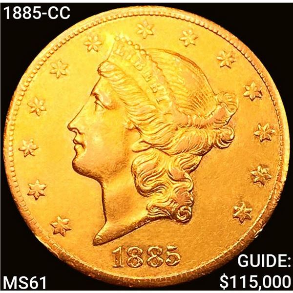 1885-CC $20 Gold Double Eagle UNCIRCULATED