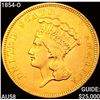 1854-O $3 Gold Piece CHOICE AU
