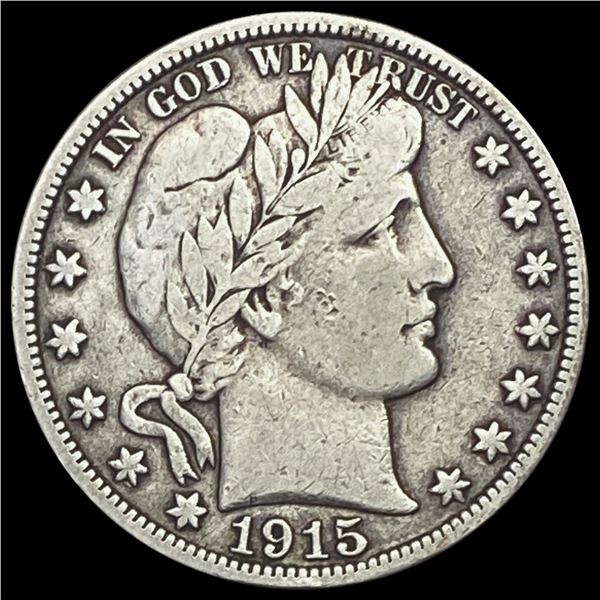 1915-S Barber Half Dollar LIGHTLY CIRCULATED