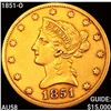 1851-O $10 Gold Eagle CHOICE AU