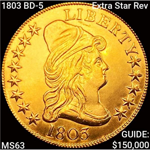 1803 BD-5 Extra Star Rev $10 Gold Eagle CHOICE BU