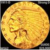 1911-D Strong D $2.50 Gold Quarter Eagle UNCIRCULATED