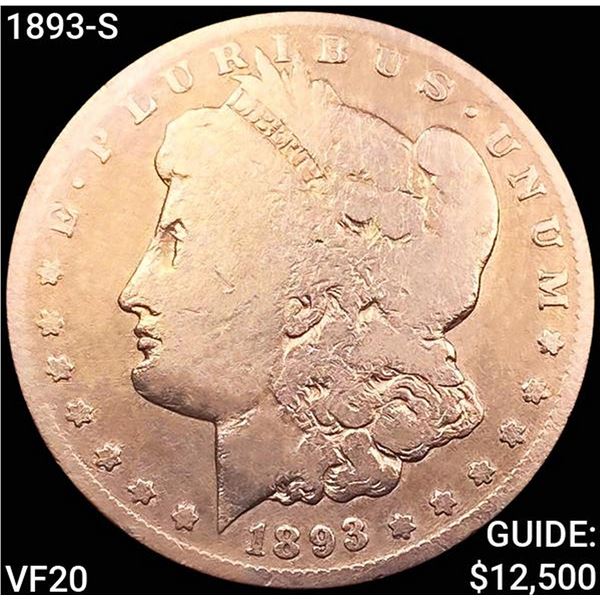 1893-S Morgan Silver Dollar LIGHTLY CIRCULATED