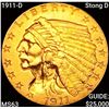 1911-D Stong D $2.50 Gold Quarter Eagle CHOICE BU