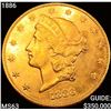 1886 $20 Gold Double Eagle CHOICE BU