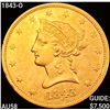 1843-O $10 Gold Eagle CHOICE AU