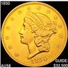 1850 $20 Gold Double Eagle CHOICE AU