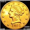 1850-O $10 Gold Eagle CHOICE AU