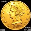 1858-O $10 Gold Eagle CHOICE BU