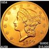 1854 $20 Gold Double Eagle CHOICE AU