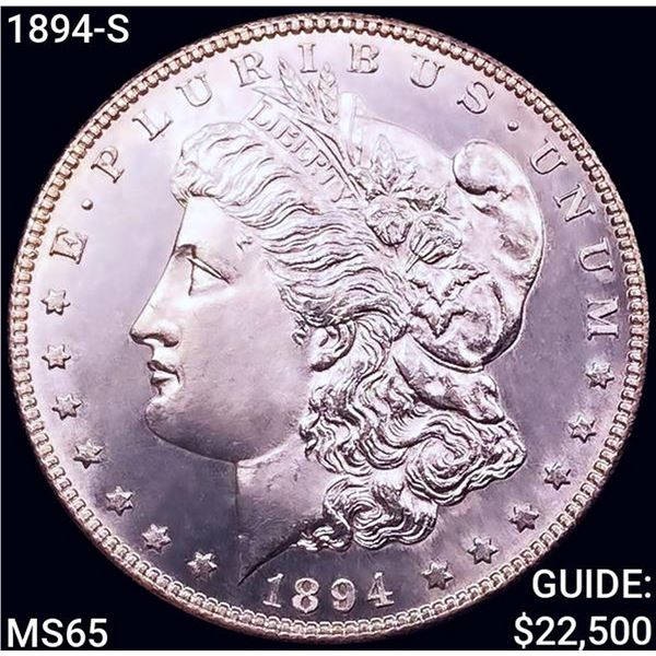 1894-S Morgan Silver Dollar GEM BU