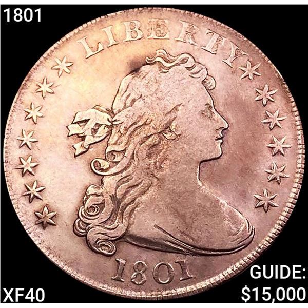 1801 Draped Bust Dollar NEARLY UNCIRCULATED