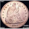 Image 1 : 1867 Seated Liberty Dollar UNCIRCULATED