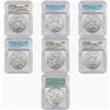 Image 1 : 1987-2020 American Silver Eagle Lot [7 Coins] ICG MS69/70