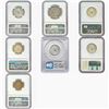 Image 2 : 1948-1958 Gem BU Washington Quarter/Frankling Half Dollar Lot [7 Coins] PCGS/NGC MS64/66