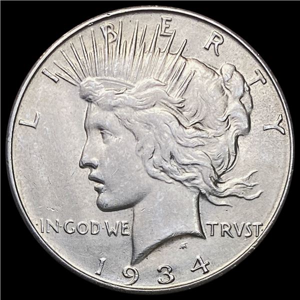1934-D Silver Peace Dollar NEARLY UNCIRCULATED