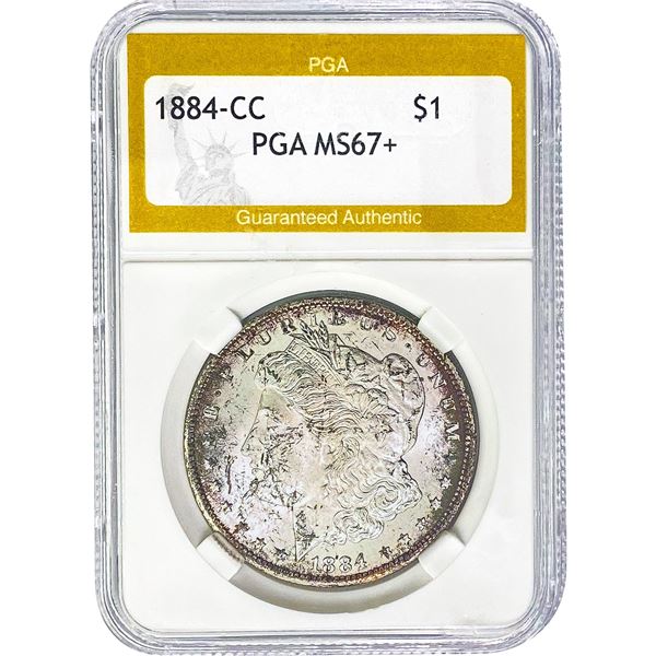 1884-CC Morgan Silver Dollar PGA MS67+