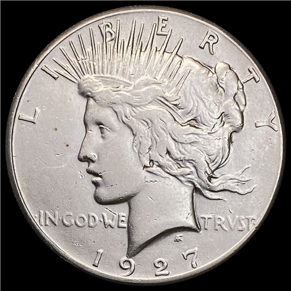 1927 Silver Peace Dollar NEARLY UNCIRCULATED