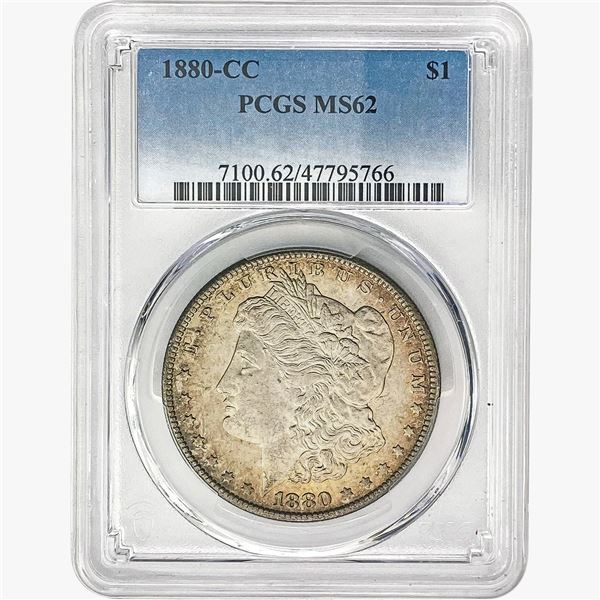 1880-CC Morgan Silver Dollar PCGS MS62