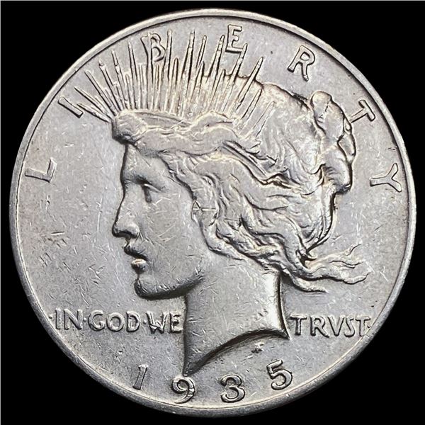 1935-S Silver Peace Dollar NEARLY UNCIRCULATED