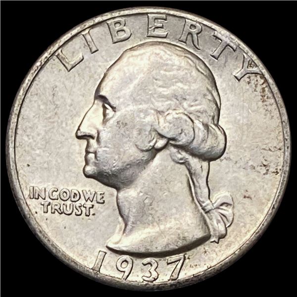 1937-D Washington Silver Quarter CLOSELY UNCIRCULATED