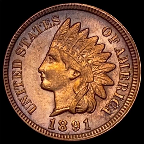 1891 RED Indian Head Cent UNCIRCULATED