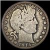 Image 1 : 1914 Barber Half Dollar NICELY CIRCULATED