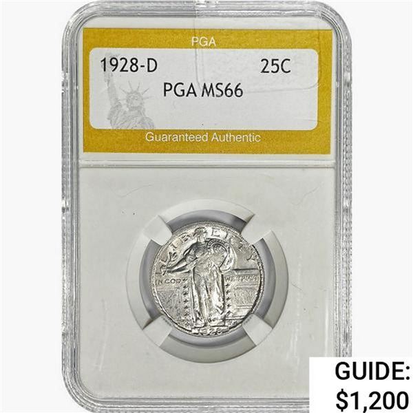 1928-D Standing Liberty Quarter PGA MS66