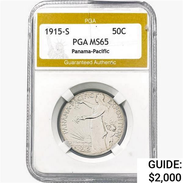 1915-S Panama-Pacific Half Dollar PGA MS65
