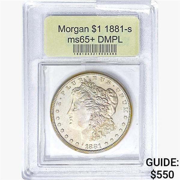 1881-S Morgan Silver Dollar USCG MS65+