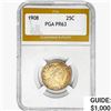 Image 1 : 1908 Barber Quarter PGA PR63
