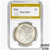 Image 1 : 1902 Morgan Silver Dollar PGA MS64
