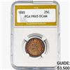 Image 1 : 1885 Seated Liberty Quarter PGA PR65 DCAM