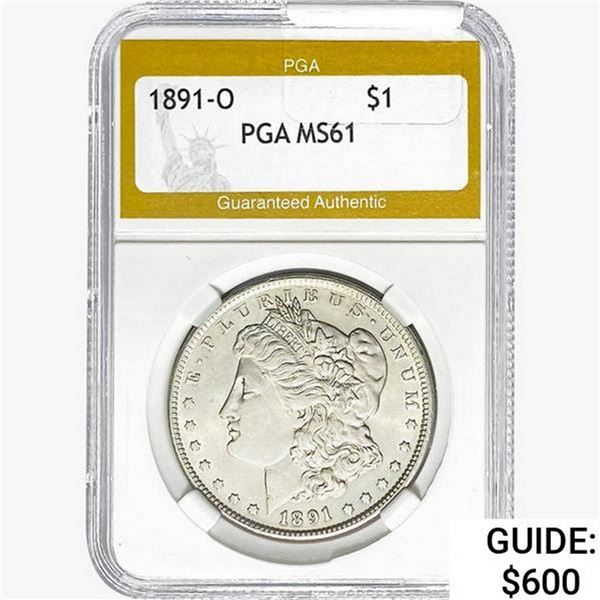 1891-O Morgan Silver Dollar PGA MS61