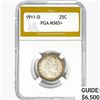 Image 1 : 1911-D Barber Quarter PGA MS65+