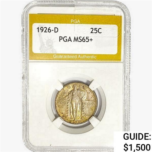 1926-D Standing Liberty Quarter PGA MS65+