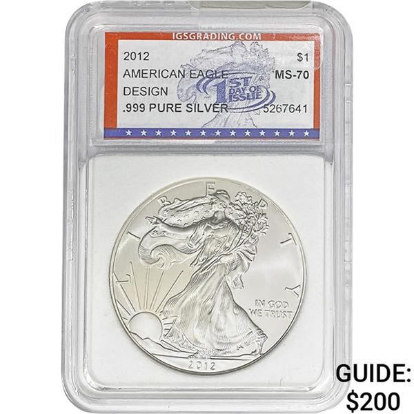 2012 Silver Eagle IGS MS70