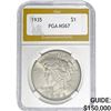 1935 Silver Peace Dollar PGA MS67