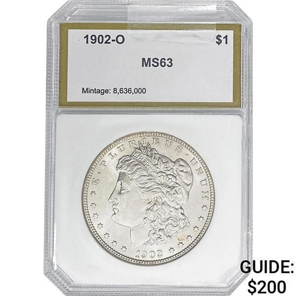 1902-O Morgan Silver Dollar PCI MS63