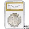 1927-D Silver Peace Dollar PGA MS64