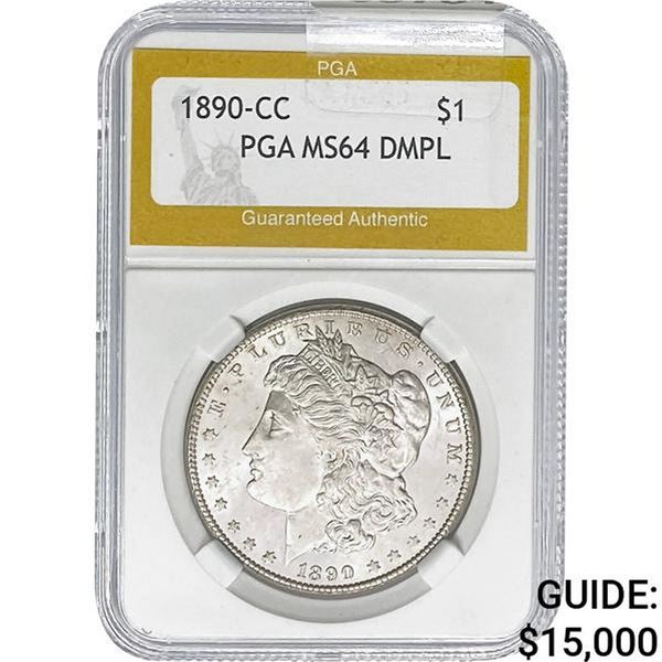 1890-CC Morgan Silver Dollar PGA MS64 DMPL