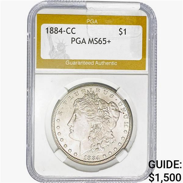 1884-CC Morgan Silver Dollar PGA MS65+