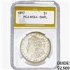Image 1 : 1897 Morgan Silver Dollar PGA MS64+ DMPL