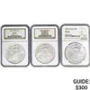 Image 1 : [3]2001-2003 Silver Eagle NGC MS69