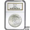 Image 1 : 1923 Silver Peace Dollar NGC MS64